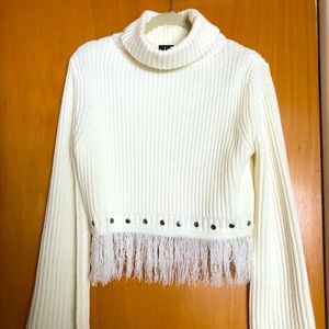 Lulus western mock neck sweater, size S